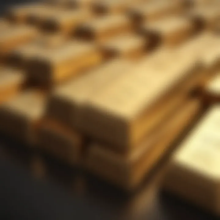 A selection of high-quality gold bars displayed elegantly.