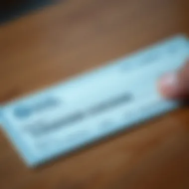 Visual representation of security features on a cashier's check