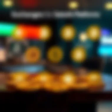 Diagram illustrating various exchange platforms for buying Satoshi