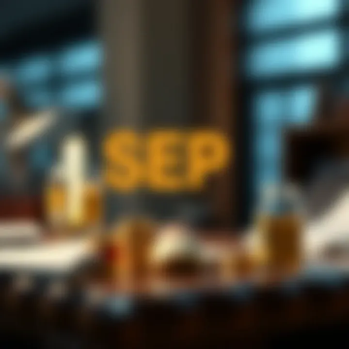 Conceptual illustration of SEP IRA benefits