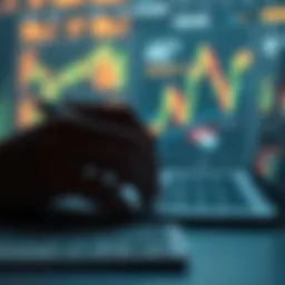 Financial data analysis concept