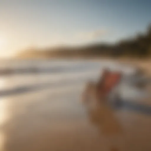 A serene beach view symbolizing relaxation and freedom of early retirement