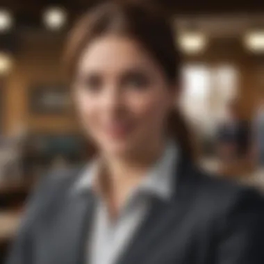 Customer Service Experience in Banking A customer service interaction between bank staff and a client