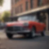 Vintage classic car parked