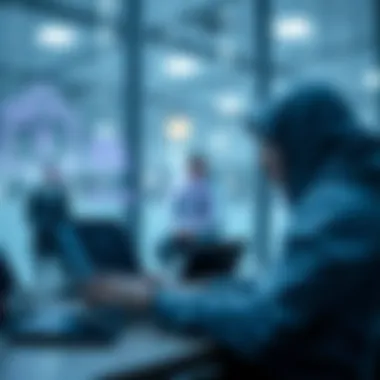 Illustration of secure online transactions