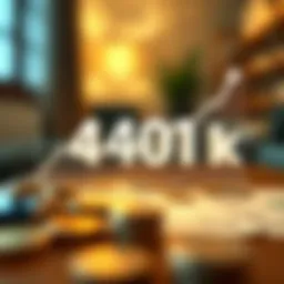 Visual representation of 401(k) account growth over time