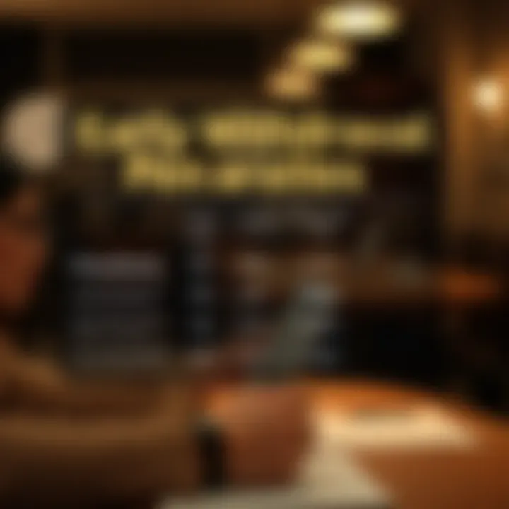 Early Withdrawal Penalties Infographic outlining penalties for early 401(k) withdrawal