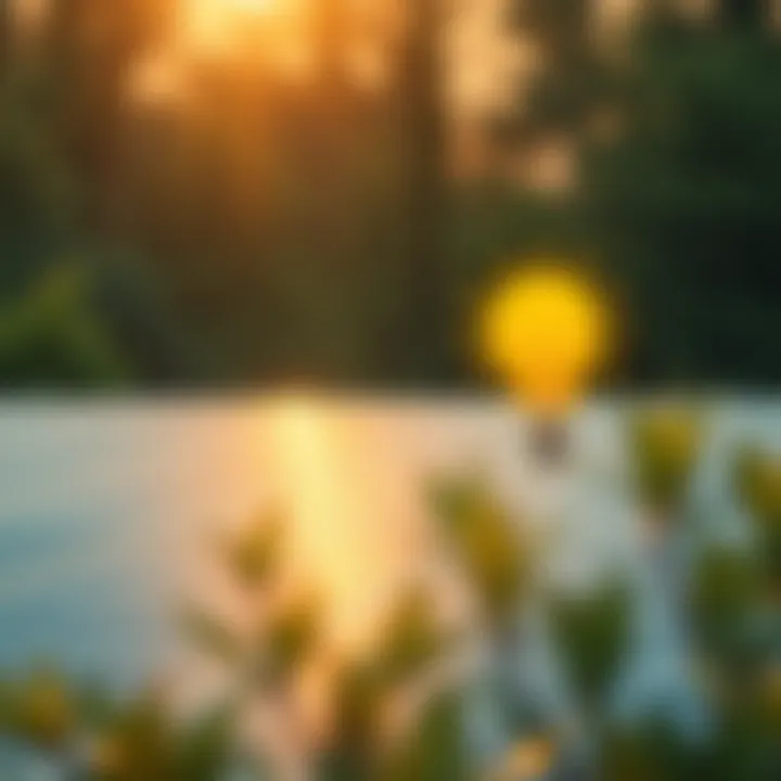 Diagram of solar energy efficiency