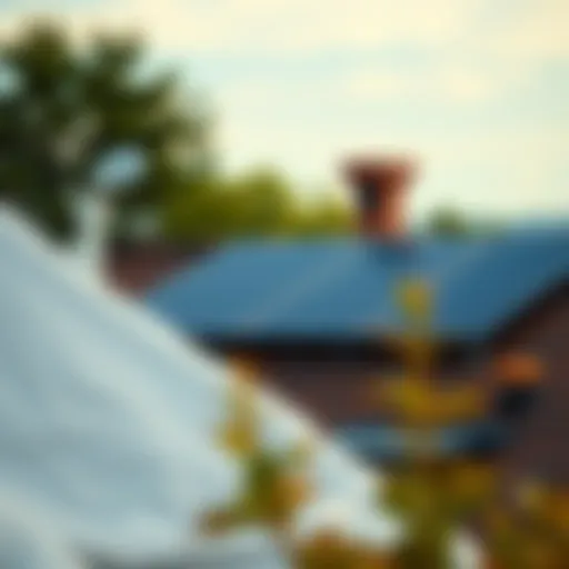 Installation of Solar Panels on a Residential Rooftop Solar panel installation on a rooftop