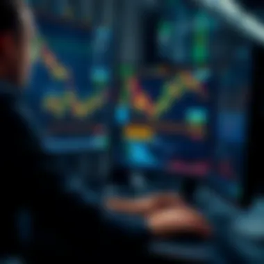 Analyzing Market Trends Trader analyzing market trends on a computer