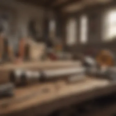 Essential Tools for Renovation Close-up of construction tools and materials