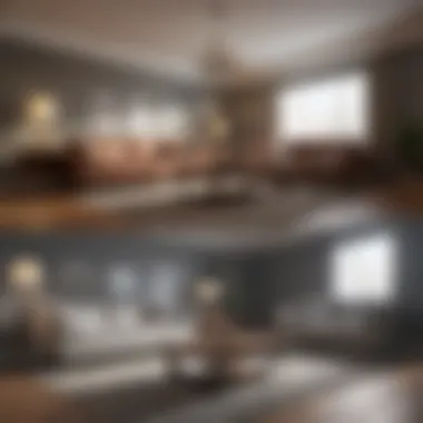 Living Room Transformation Before and after photos of a renovated living room