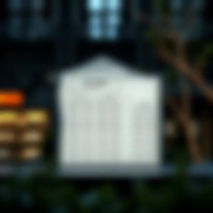 Analyzing Fee Structures of Banking Services Illustration of banking fees breakdown