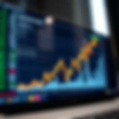 A graph illustrating stock performance over time