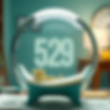 Conceptual illustration of 529 college savings plan intricacies and strategies.