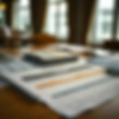 A strategic budget plan laid out on a table