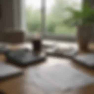 Calculator and financial planning materials on a table