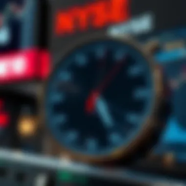 A world clock showing various time zones relevant to global trading.