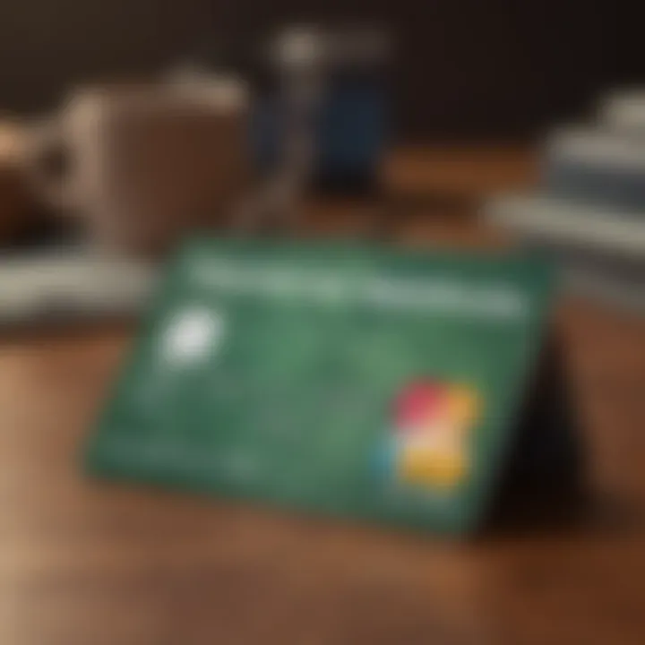 Illustration of a prepaid card with financial tips