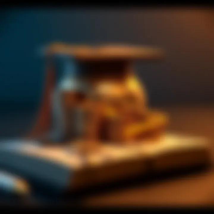 Financial investment in education represented visually