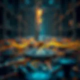 Blockchain Technology Revolutionizing Finance Visual representation of blockchain technology in finance