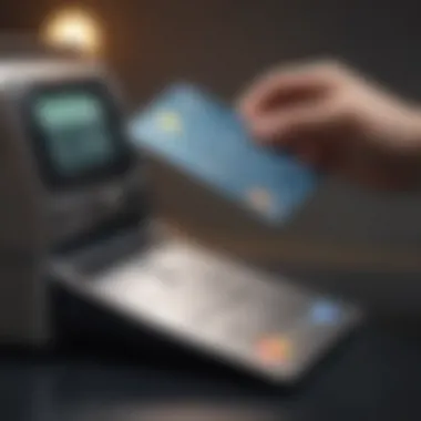 Electronic Fund Transfer Illustration Visual representation of transferring funds electronically