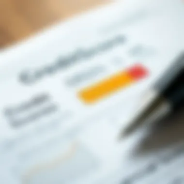 Deciphering Credit Scores for Loan Approval A close-up view of a credit score report