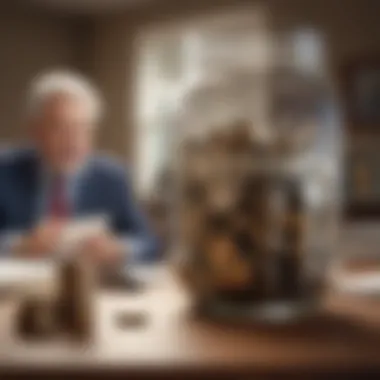 Strategic Retirement Planning Strategic planning for retirement funding depicted visually