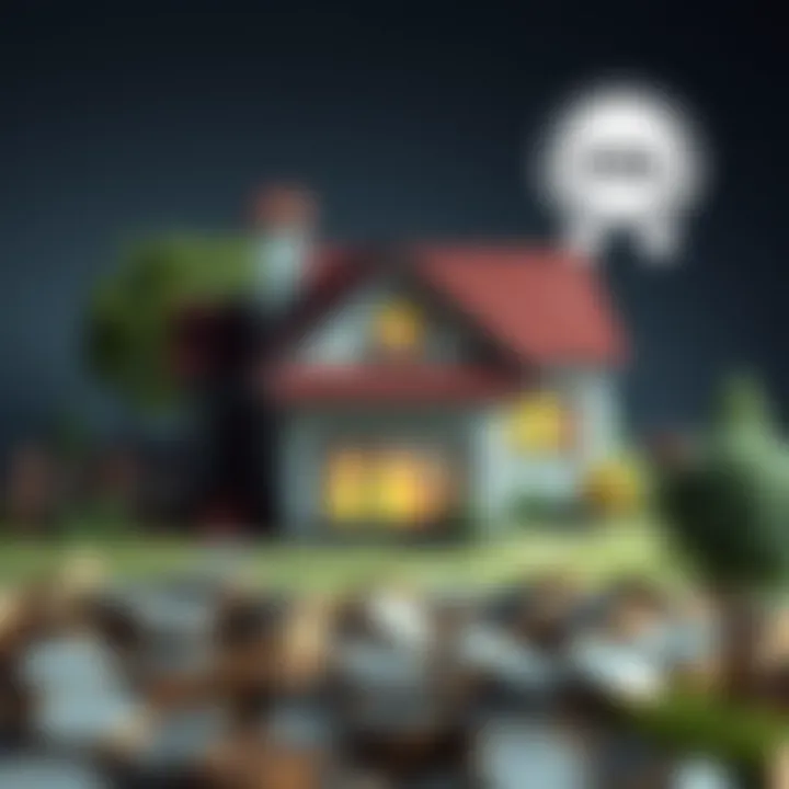 Conceptual image of mortgage types