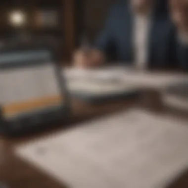 Stakeholders Assessing Financial Reports for Insights Stakeholders analyzing financial reports