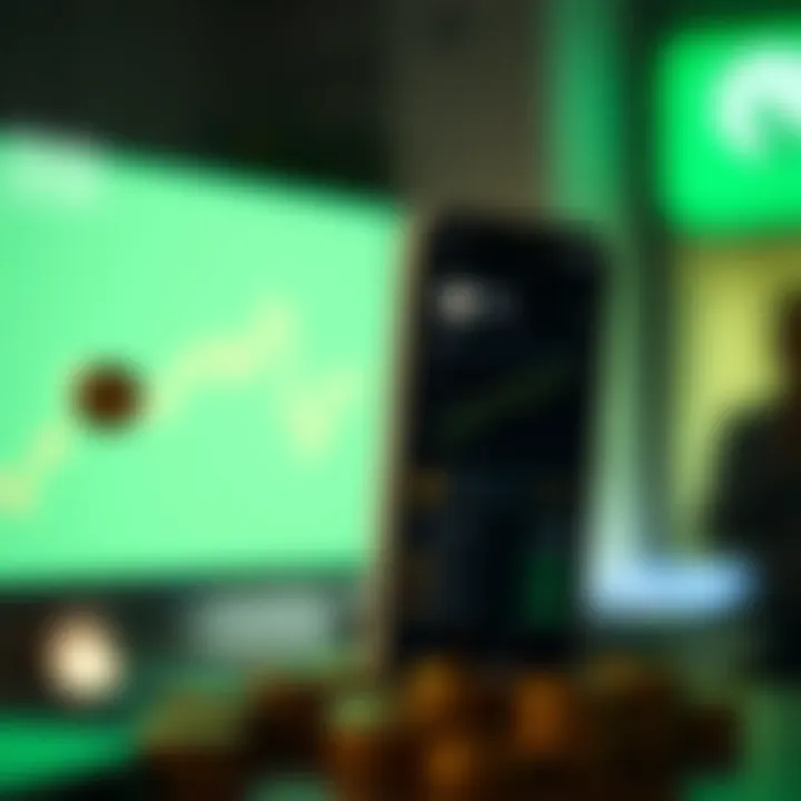 Cryptocurrency Features in Cash App Infographic showcasing Cash App's cryptocurrency features